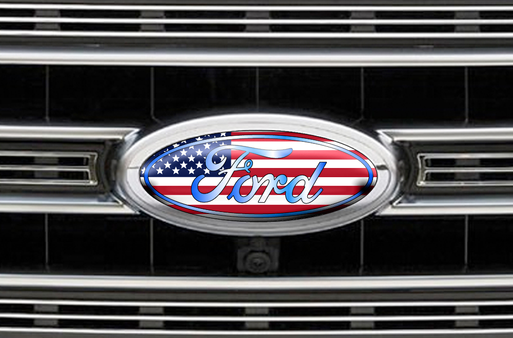 Ford F-150 Colored Oval Emblem Overlay Decals (2015-2018)